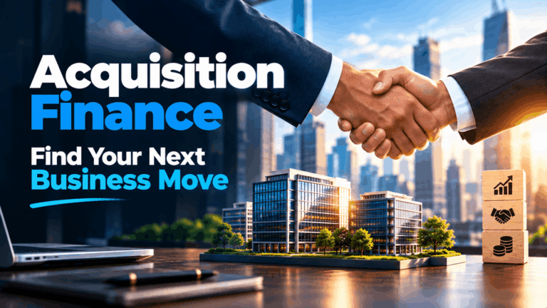 Acquisition finance for UK businesses with business professionals completing a deal
